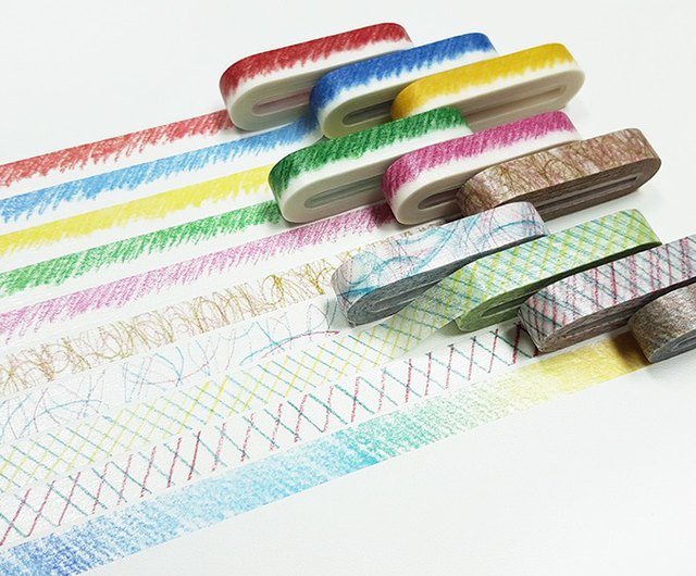 (DD) MT Art Washi Tape Colored Pencils 9mm