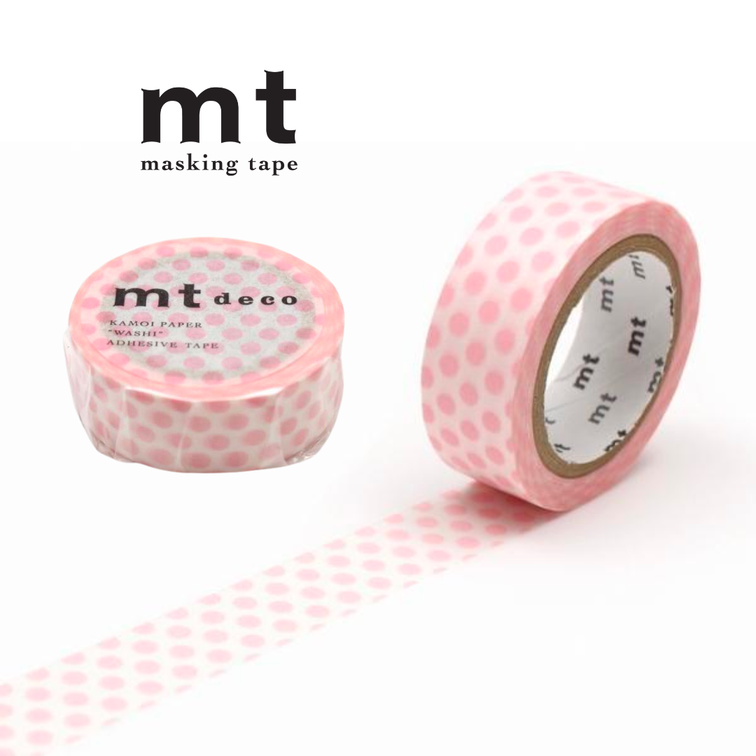 MT Deco Washi Tape  - Dot Strawberry Milk