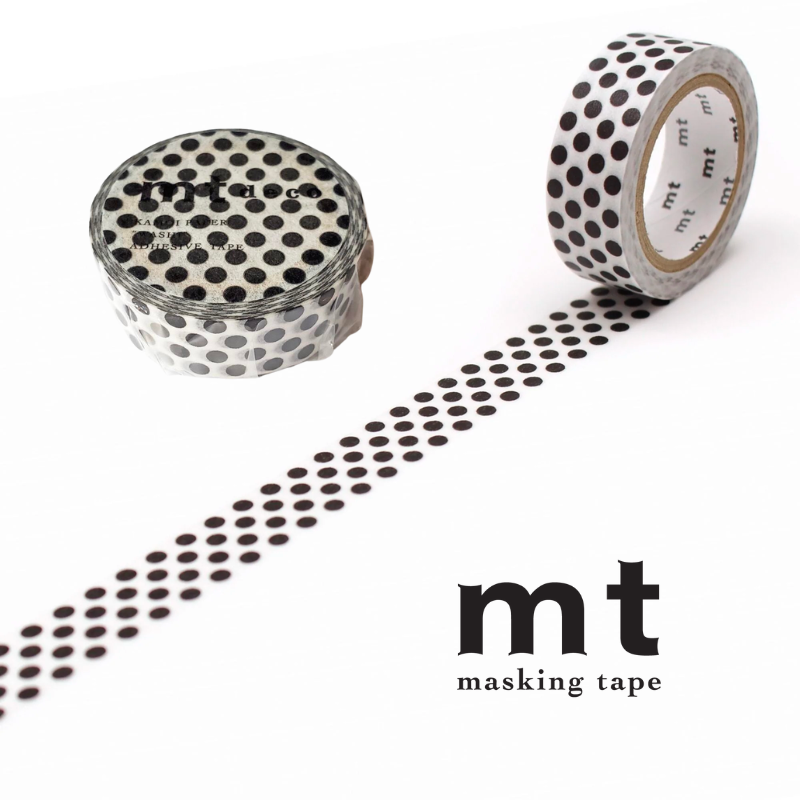 MT Deco Washi Tape - Dot Black 2