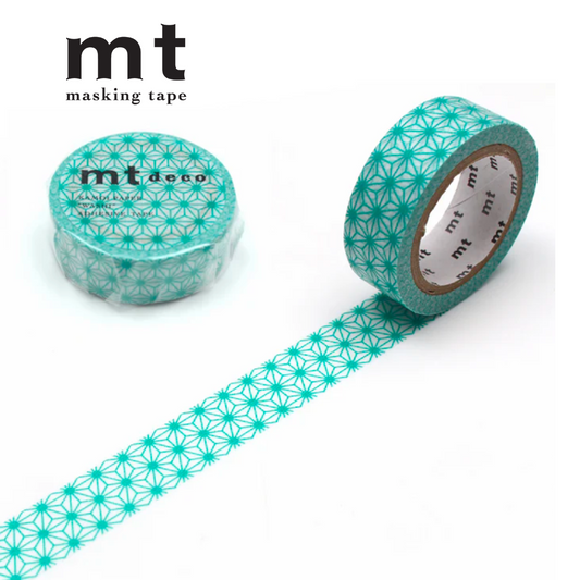 MT Deco Washi Tape - Asanoha Hisui