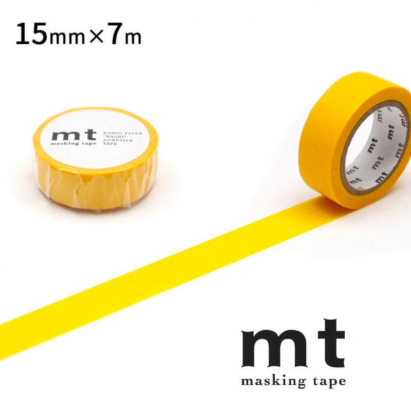 MT Basic Washi Tape - Yellow 7m