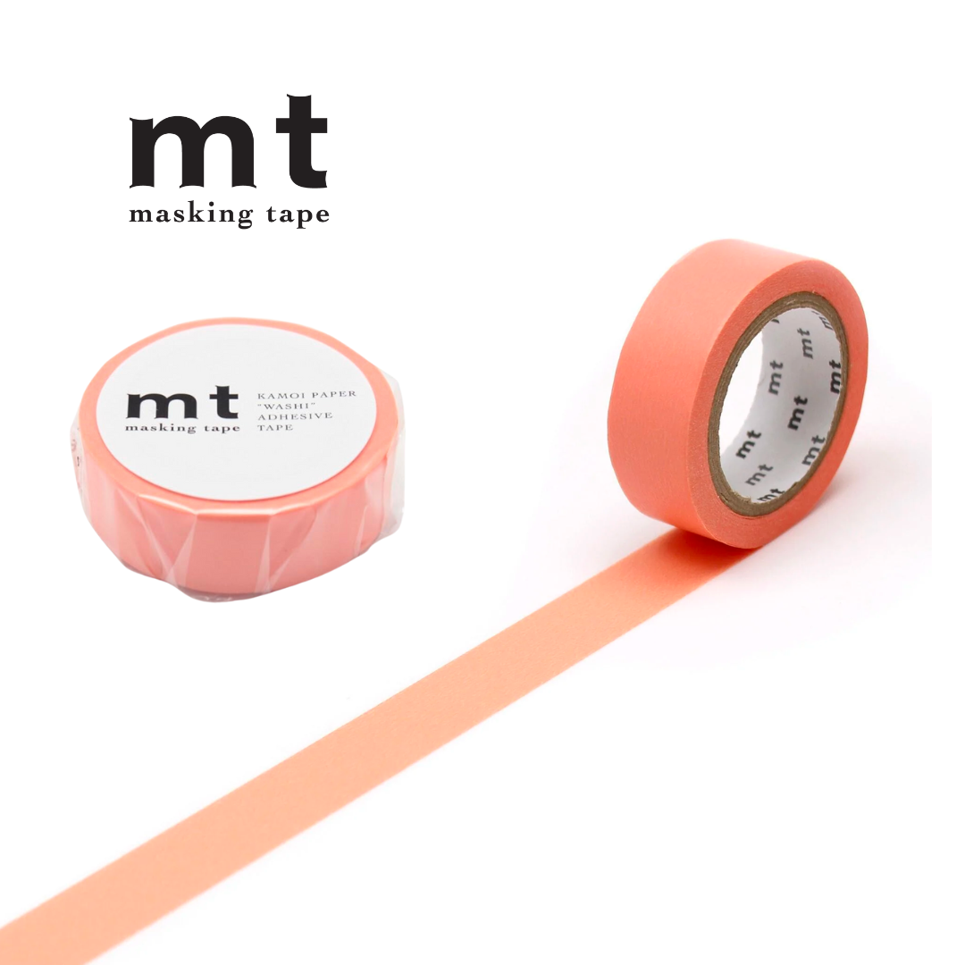 MT Basic Washi Tape - Salmon Pink 7m