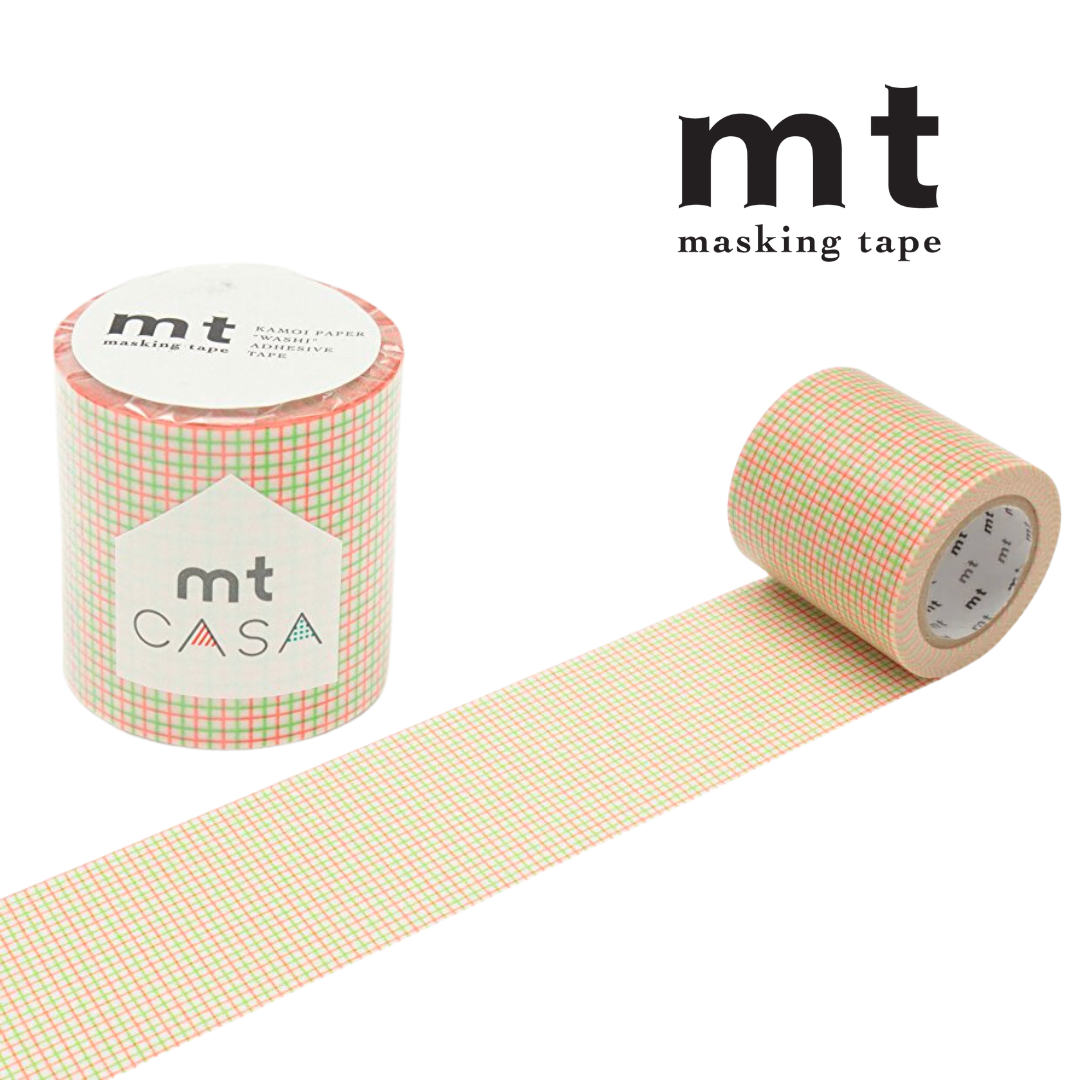 MT Casa 50mm Masking Tape Washi Tape- Hougan Green x Orange