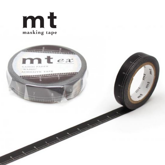 MT EX Washi Tape - Black Ruler