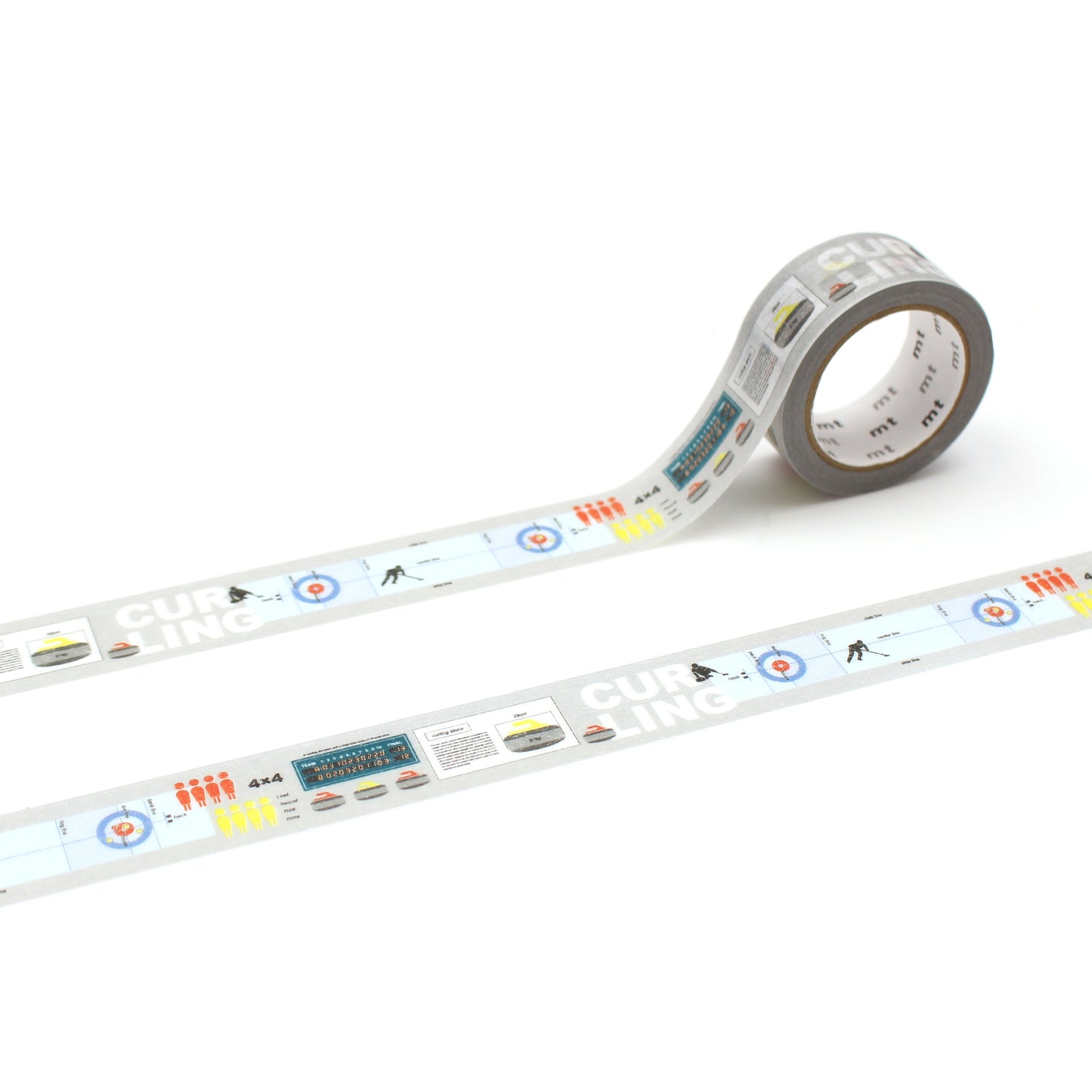 MT EX Washi Tape - Winter Sports Curling