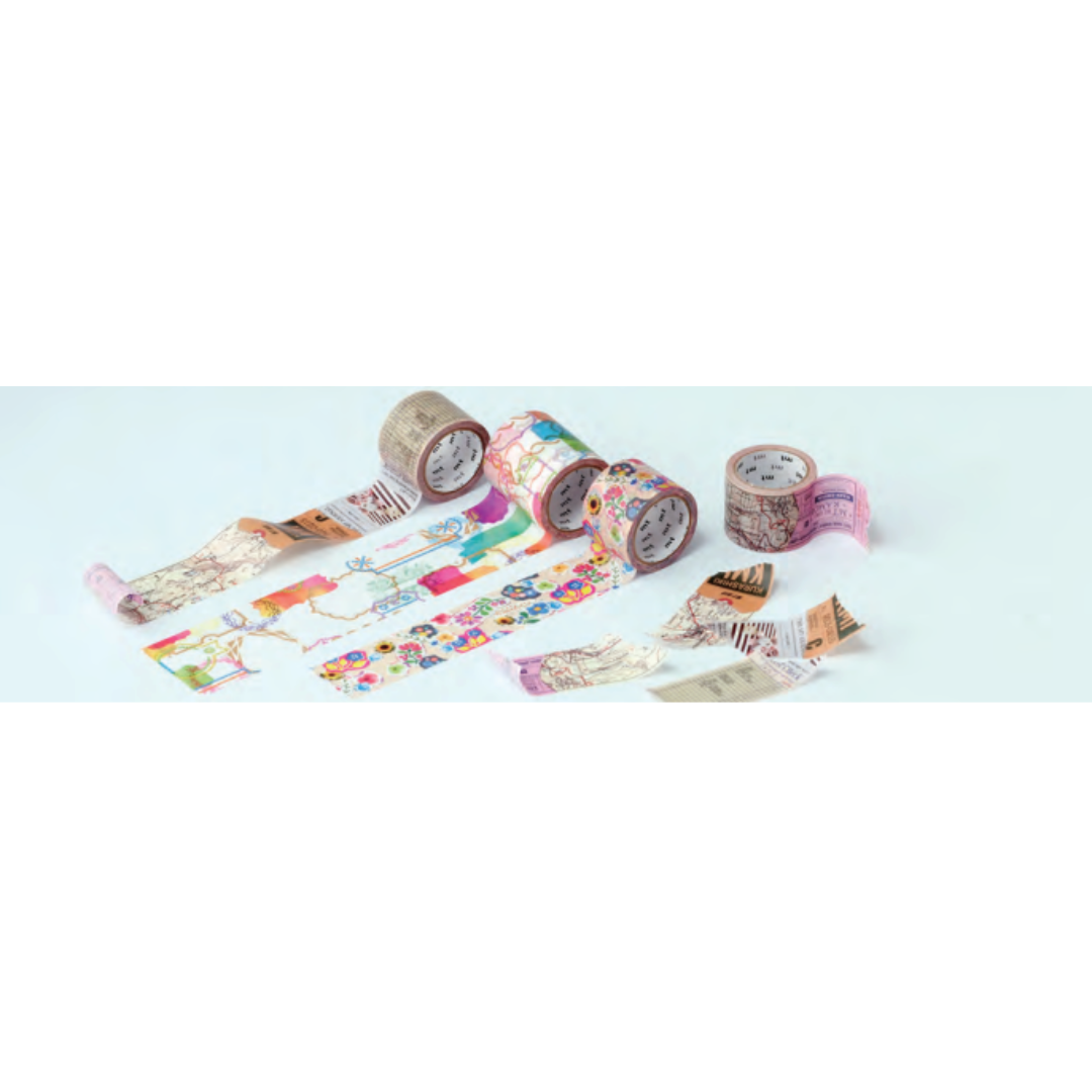 MT EX Washi Tape - Flower Sticker Collage