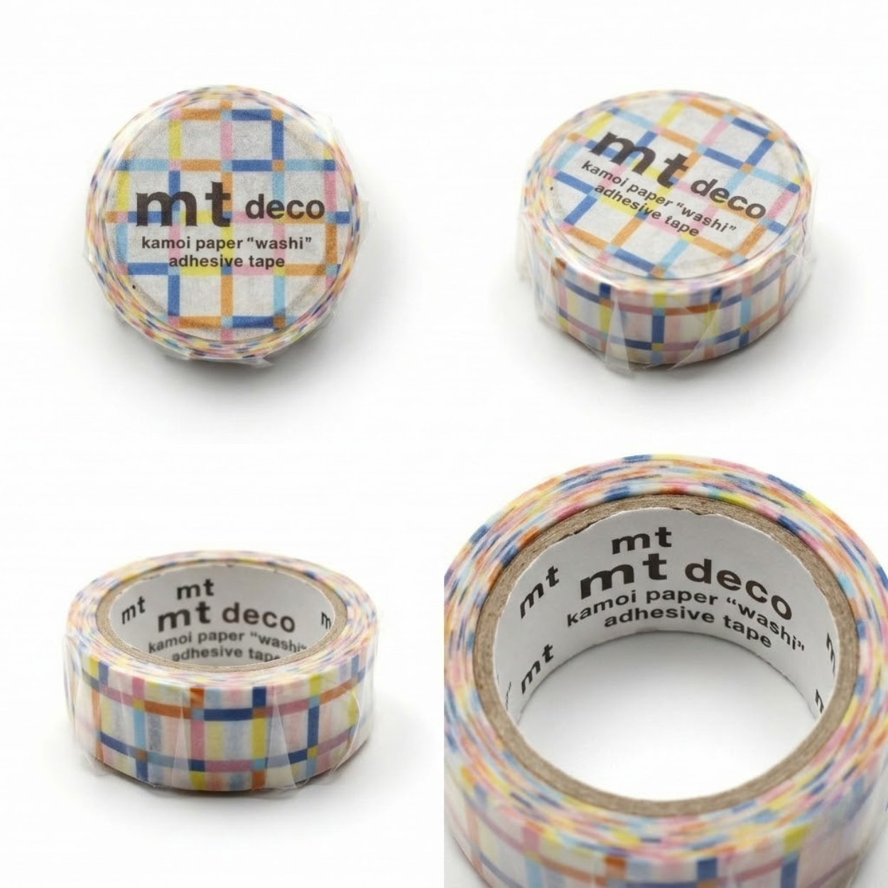 MT 1P Kamoi Washi Tape - Colorful Gingham Random