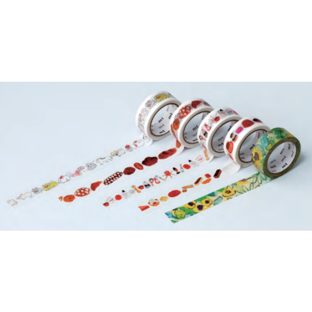 MT x Isabelle Boinot Washi Tape - Flower Patterns