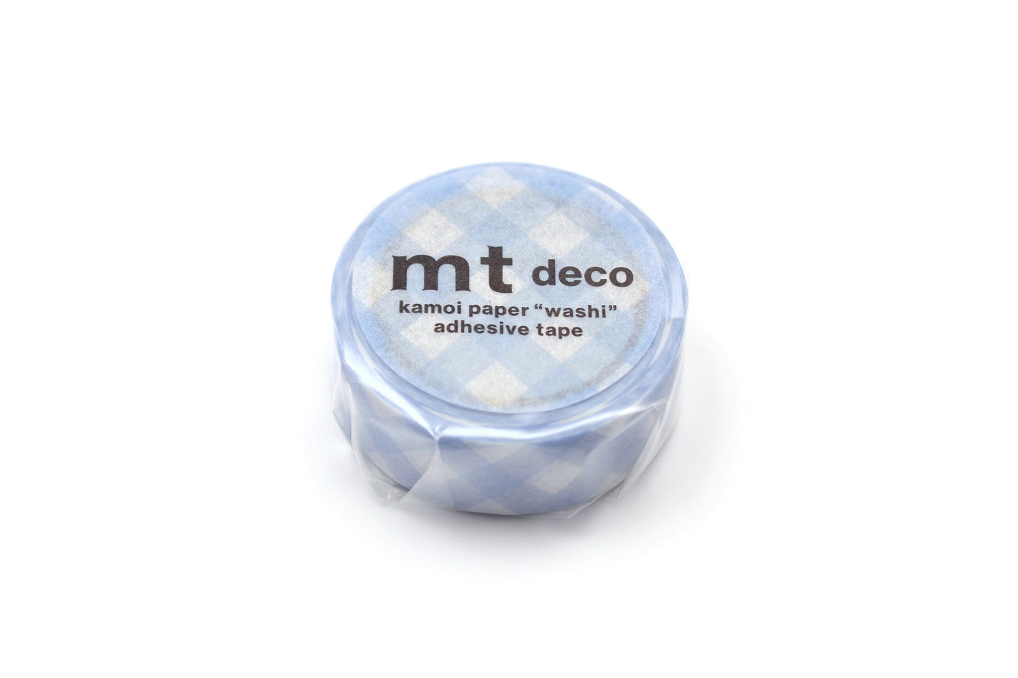 MT Deco Washi Tape - Thick Checkered Pastel Ultramarine