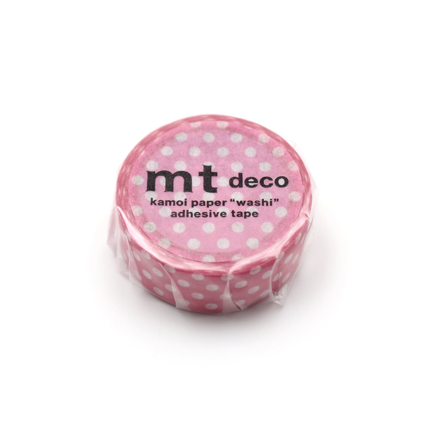 MT 1P Dot Washi Tape Aurora Pink – pink gradient dotted Japanese washi tape roll.