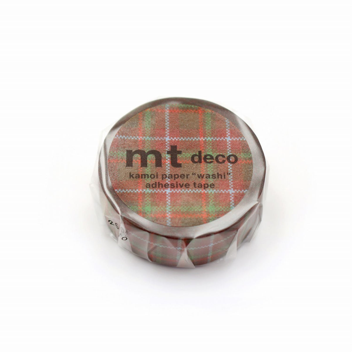 MT 1P Washi Tape - Mosaic Tartan Check Red