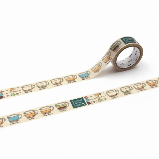 MT Upcycle Tape Espresso Coffee Guide, MT Upcycle Washi Tape, MT Tape, Washi Tape, MT Tape SG