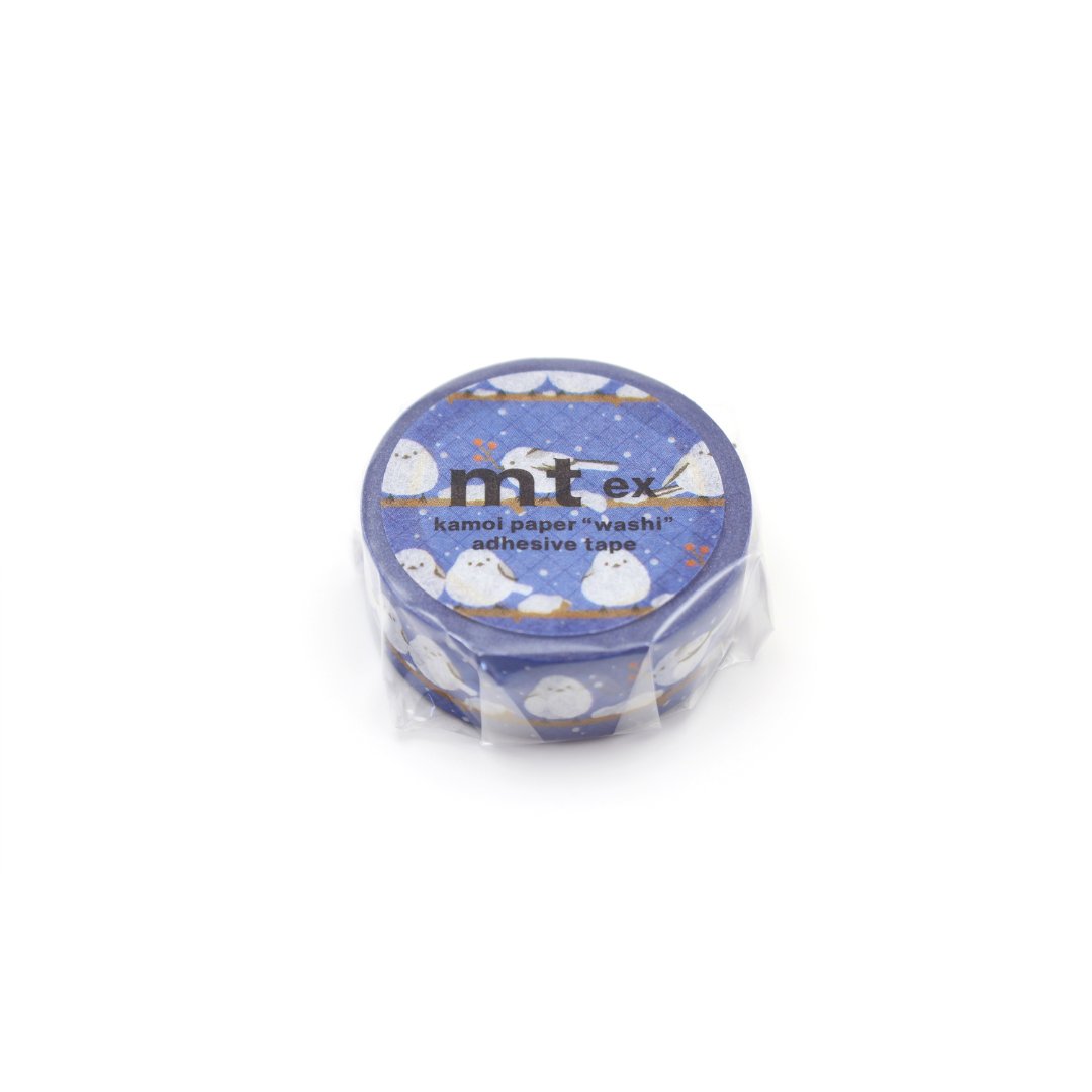 MT EX Washi Tape - Long-Tailed Tit Winter