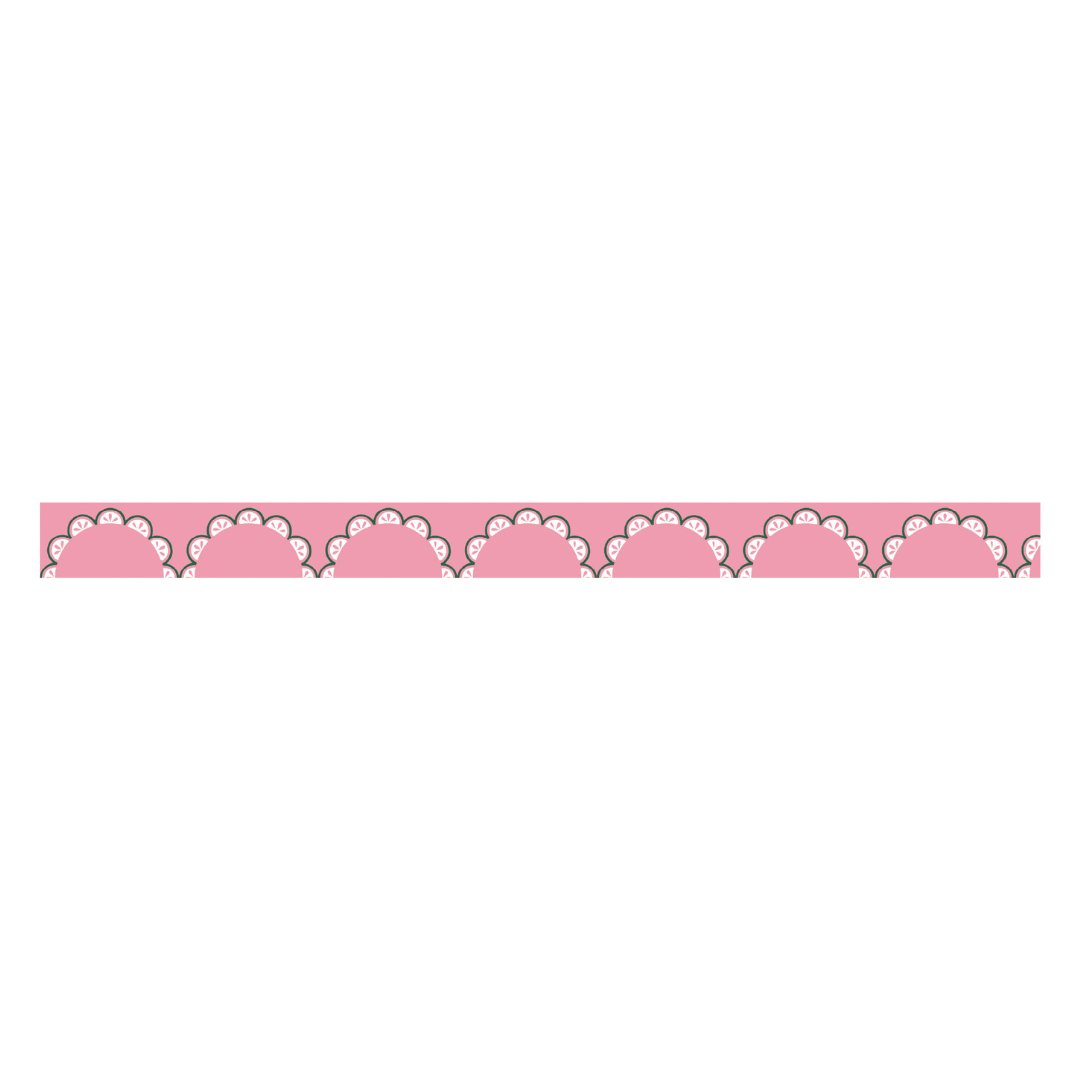 MT 1P Kamoi Retro Design Washi Tape - Floral Lace