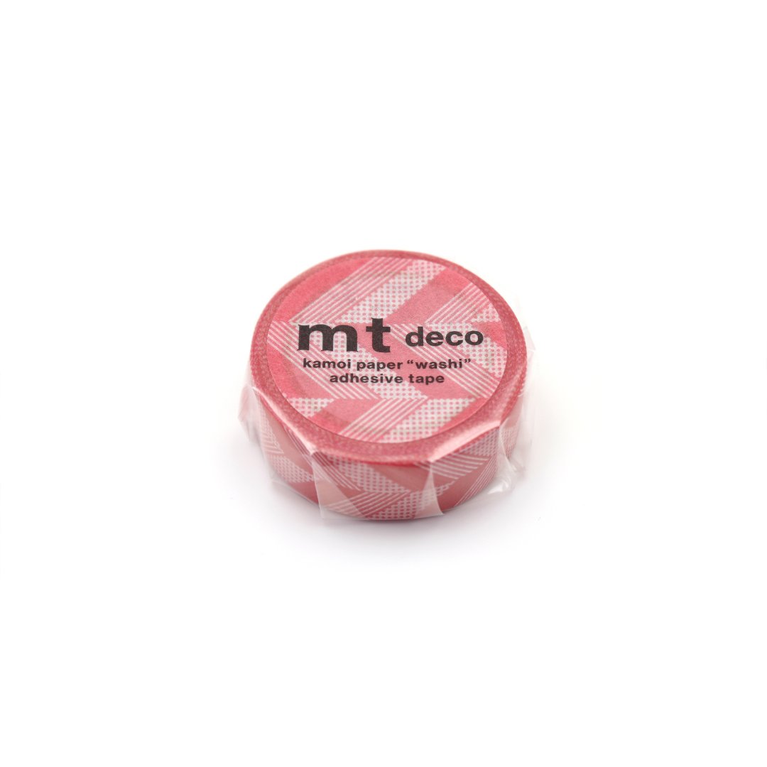 MT 1P Kamoi Washi Tape - Multi-stripe Pink
