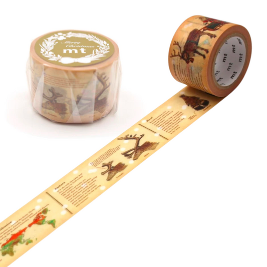 MT Masking Tape Christmas Washi Tape - Encyclopedia Reindeer