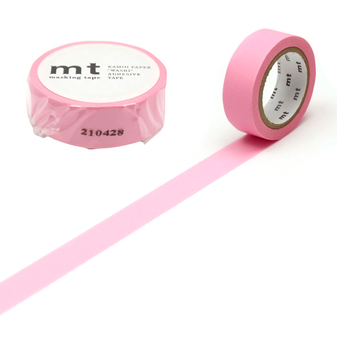 MT Basic Washi Tape Rose Pink 7m