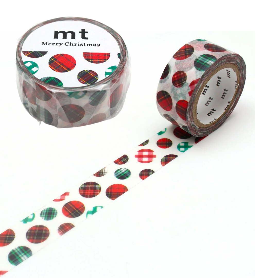 MT Masking Tape Christmas Washi Tape Christmas Check Dot