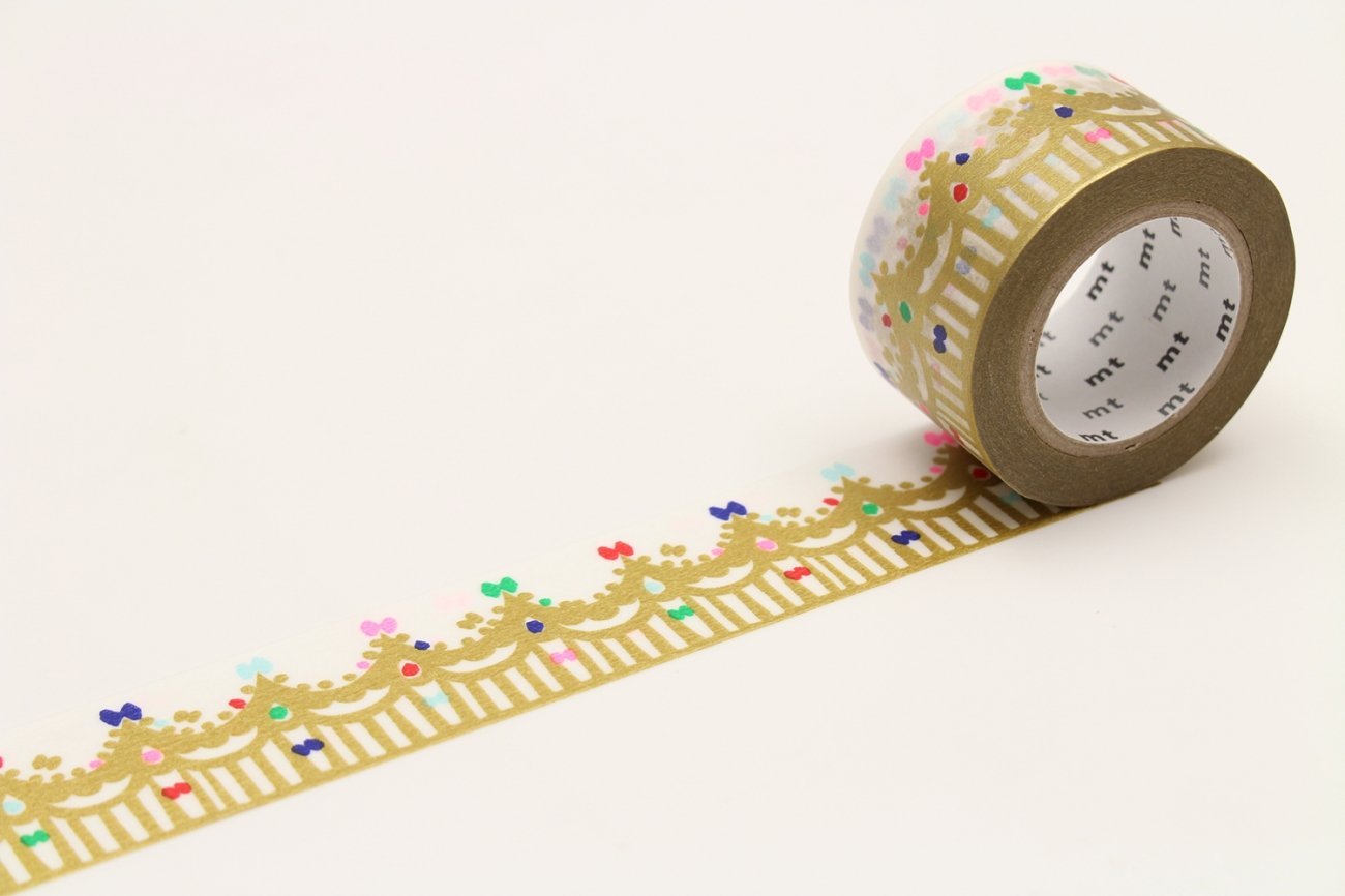 MT x Mina Perhonen Masking Tape Washi Tape - Crown Gold