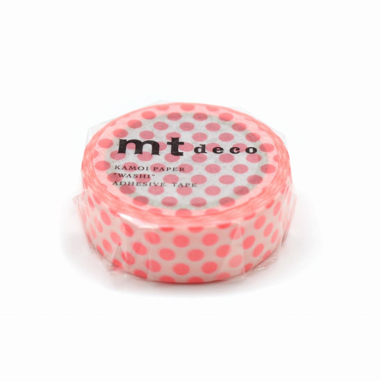 MT Deco Washi Tape - Dot Shocking Red