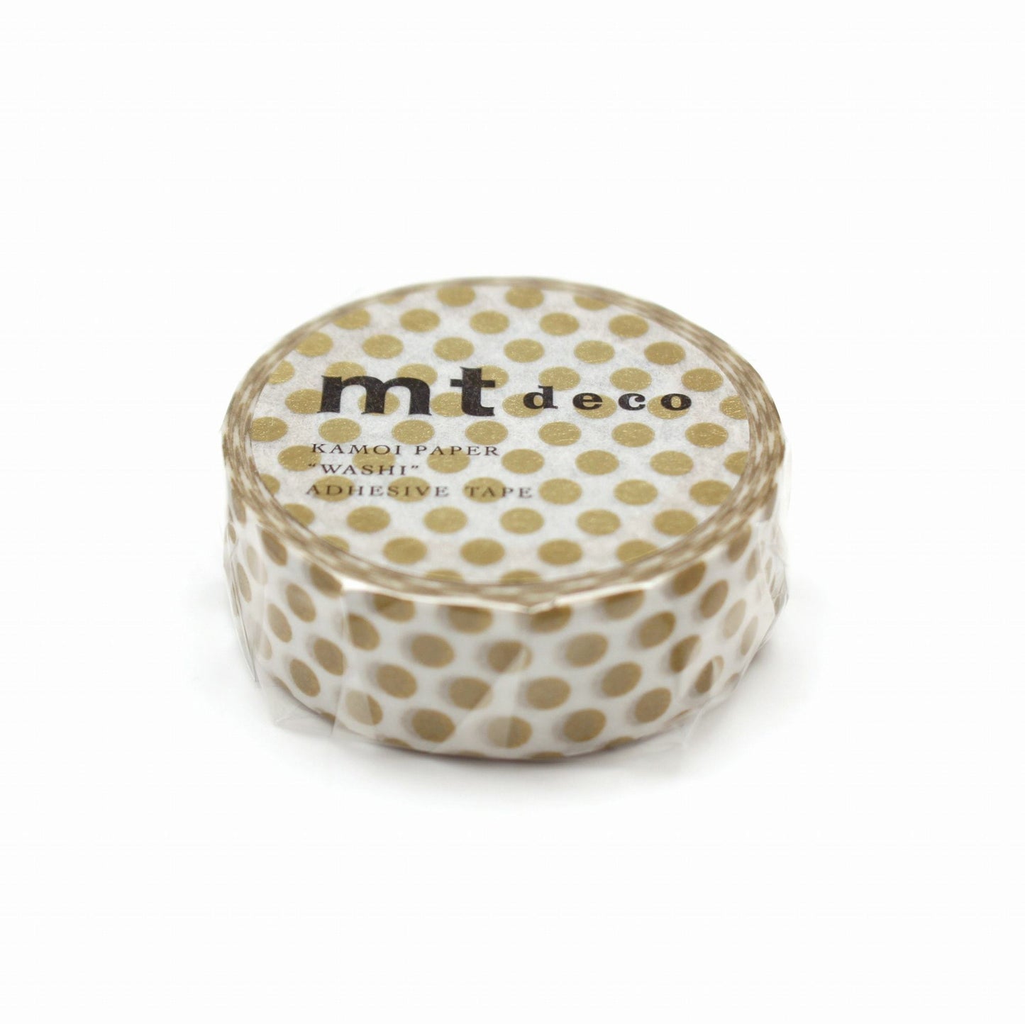 MT Deco Washi Tape - Dot Gold 2