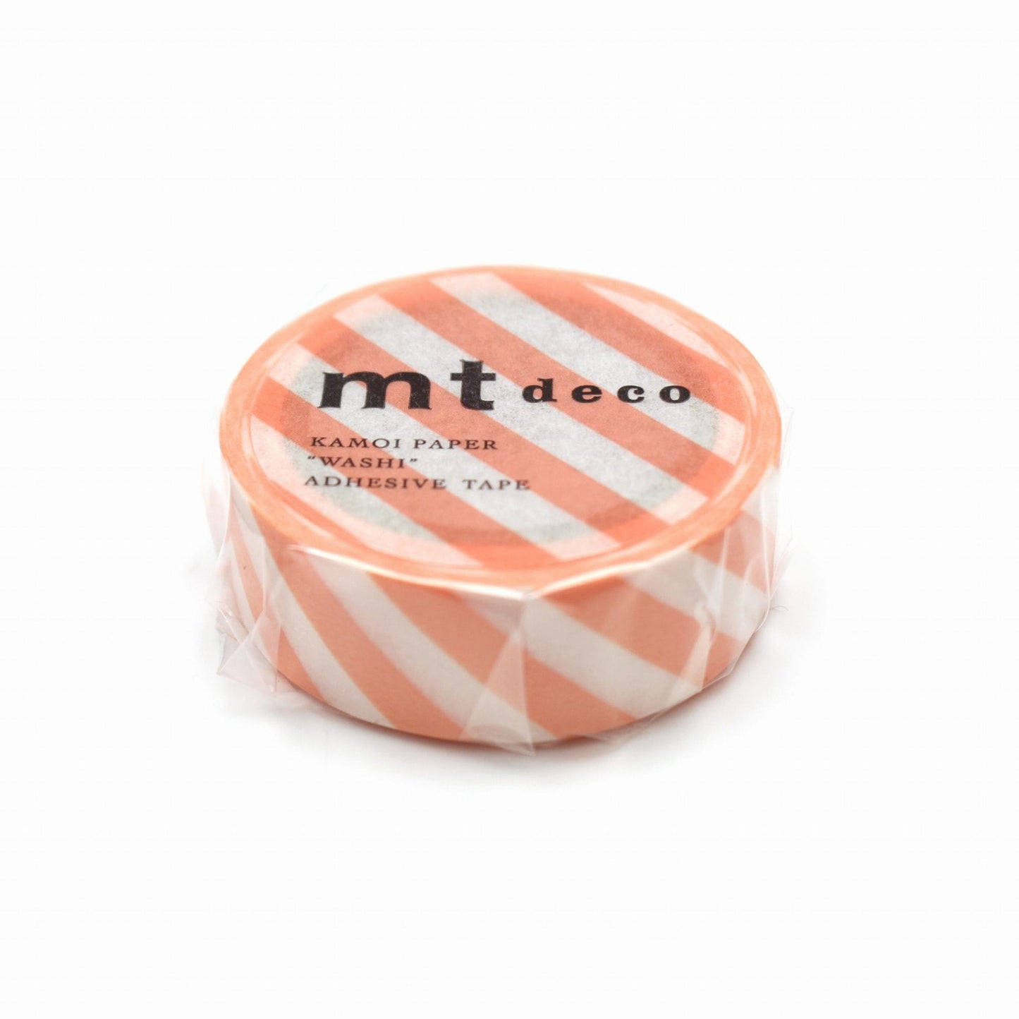 MT Deco Washi Tape - Stripe Salmon Pink