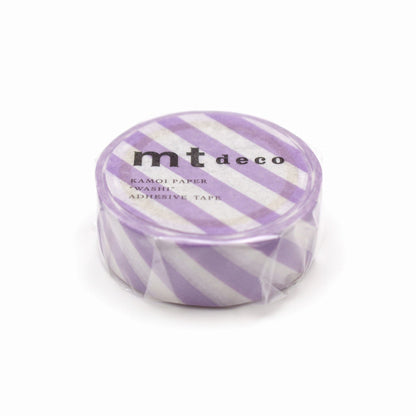 MT Deco Washi Tape - Stripe Lilac 2