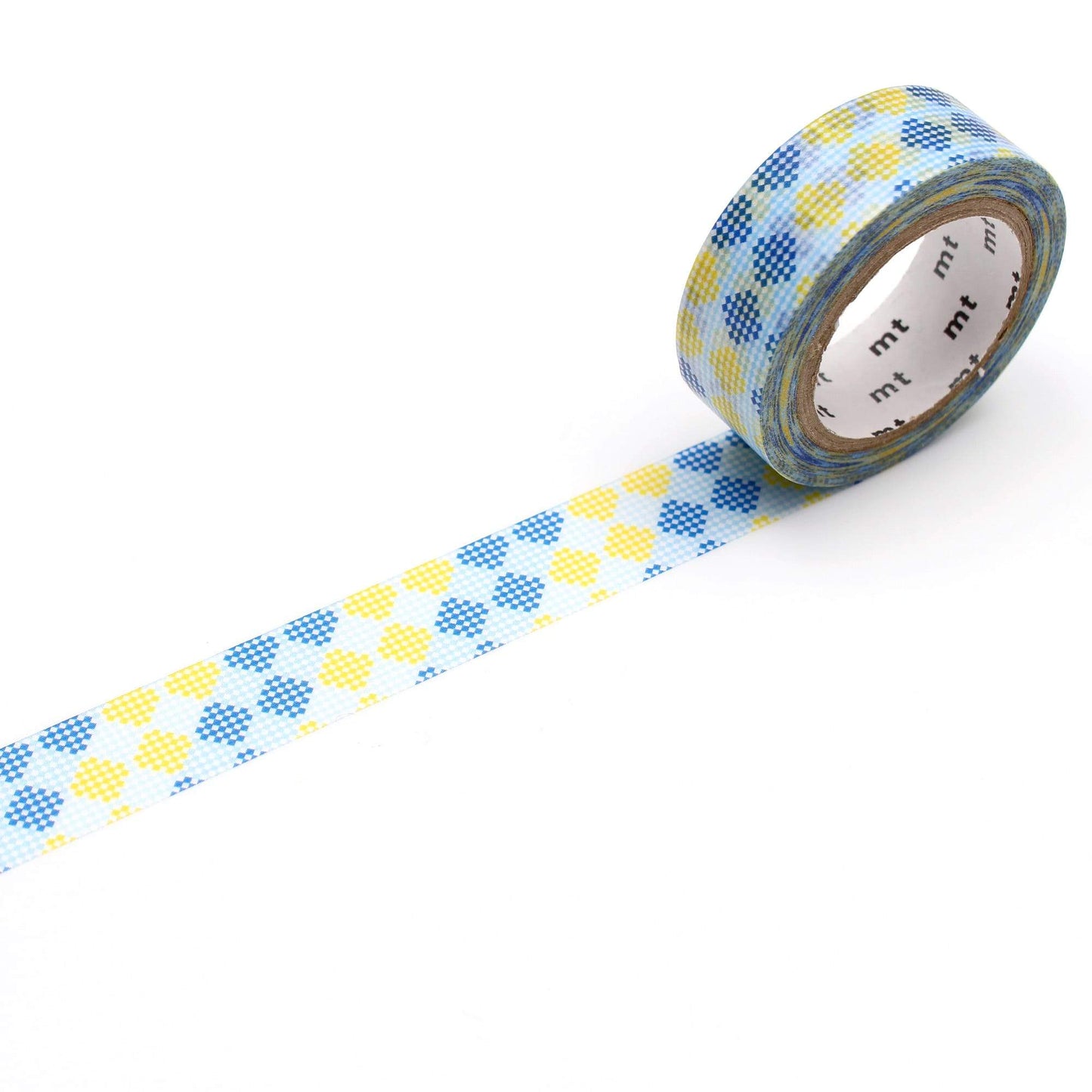 MT Deco Masking Tape Washi Tape Checkers -Stripe Blue