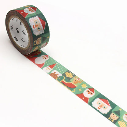 MT Christmas Washi Tape Various Santas