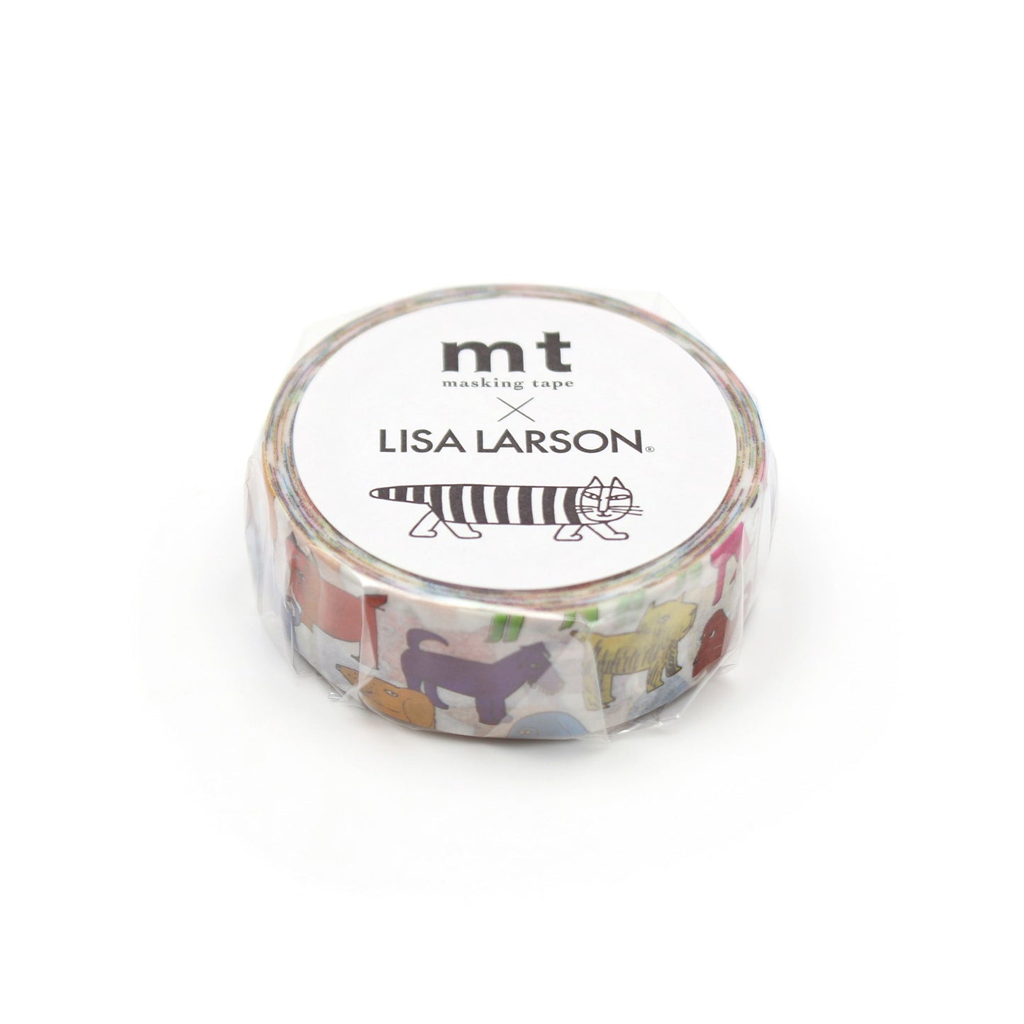 MT x Lisa Larson Washi Tape - Colorful Dog