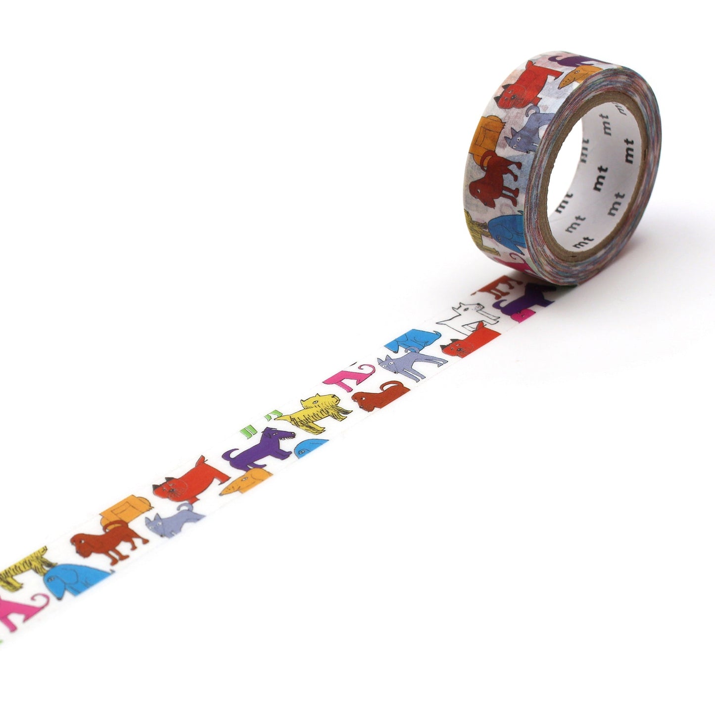 MT x Lisa Larson Washi Tape - Colorful Dog