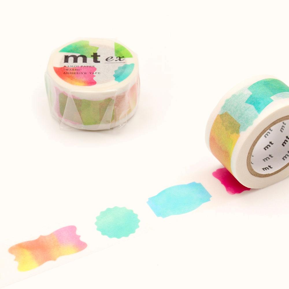 MT EX Washi Tape Label Watercolor