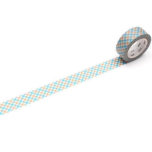 MT Deco Washi Tape - Overlapping Orange Checkered