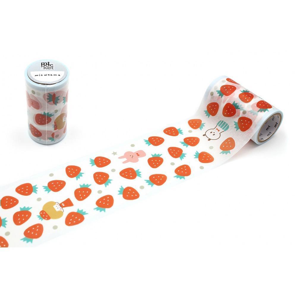 MT Pocket x Washi Tape Mizutama Strawberry 5m