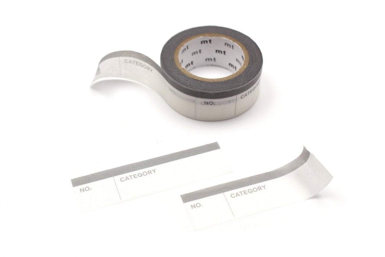 MT Perforated Label - Tape Number & Category