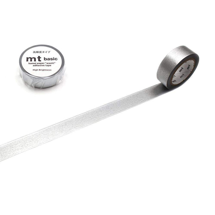 MT Basic Washi Tape High Brightness Silver 7m