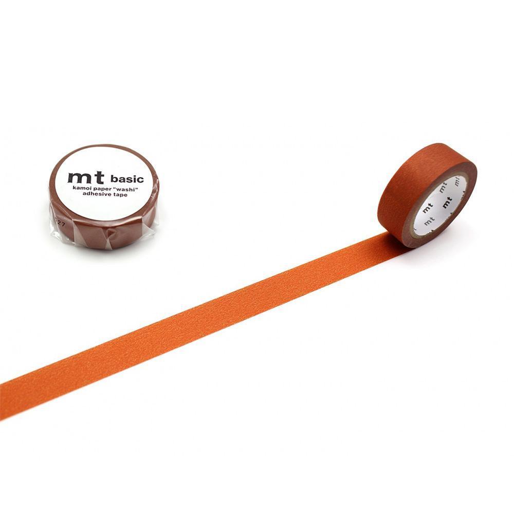 MT Basic Washi Tape Matte Burnt Orange 7m