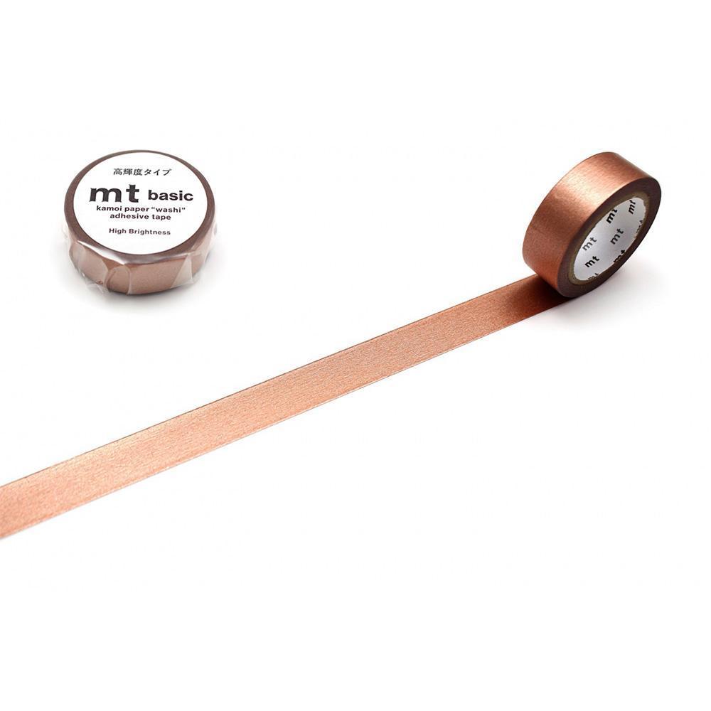 MT Basic Metallic Washi Tape Brightness Bronze 7m