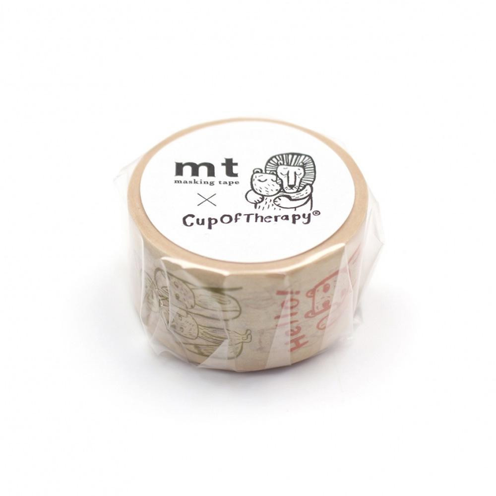 MT x Scandinavian Washi Tape Cup Of Therapy Message 7m