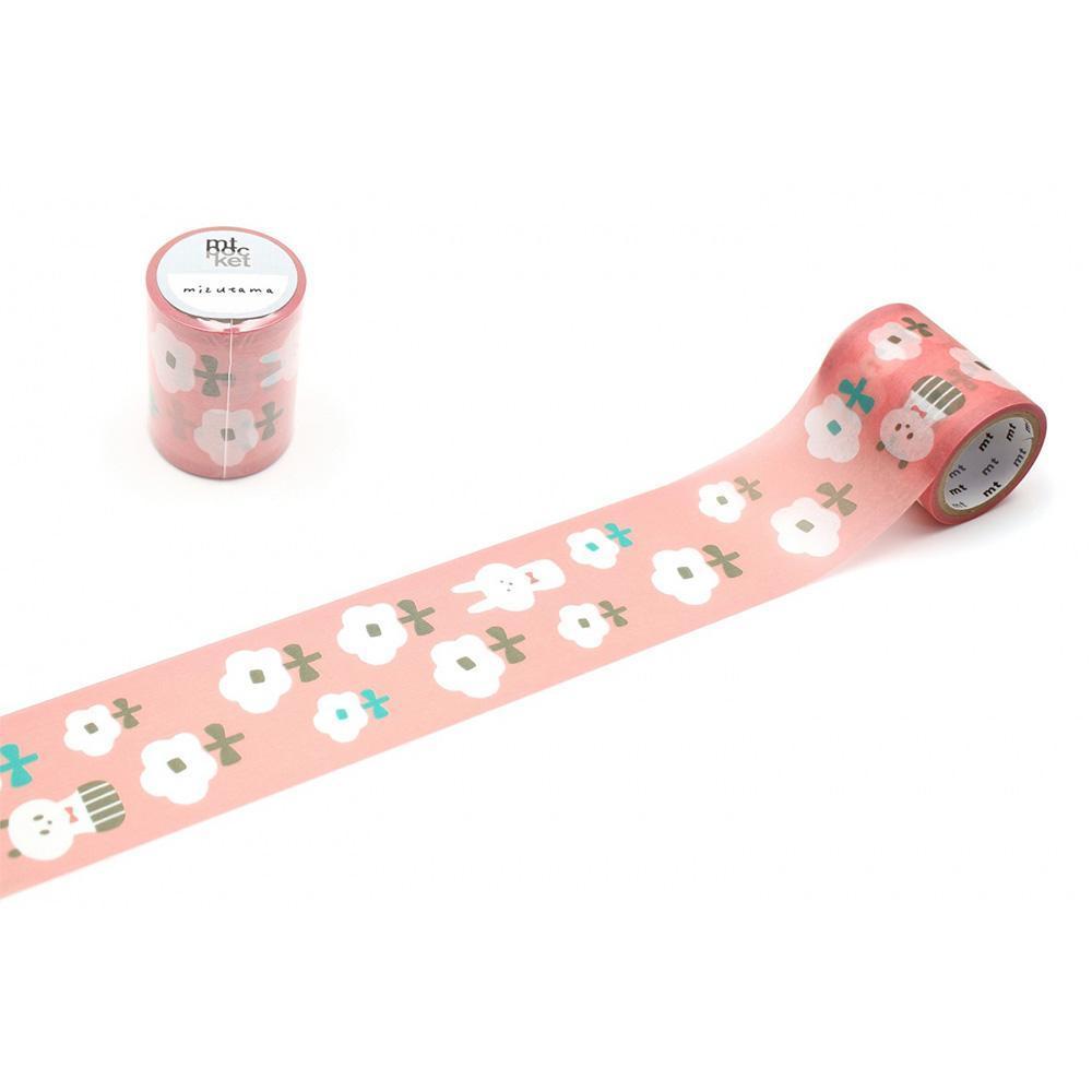 MT Pocket x Washi Tape Mizutama Flower And Panda 5m