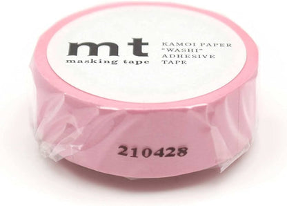 MT Basic Washi Tape Rose Pink 7m