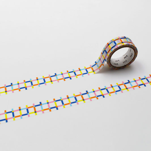 MT 1P Kamoi Washi Tape - Colorful Gingham Random