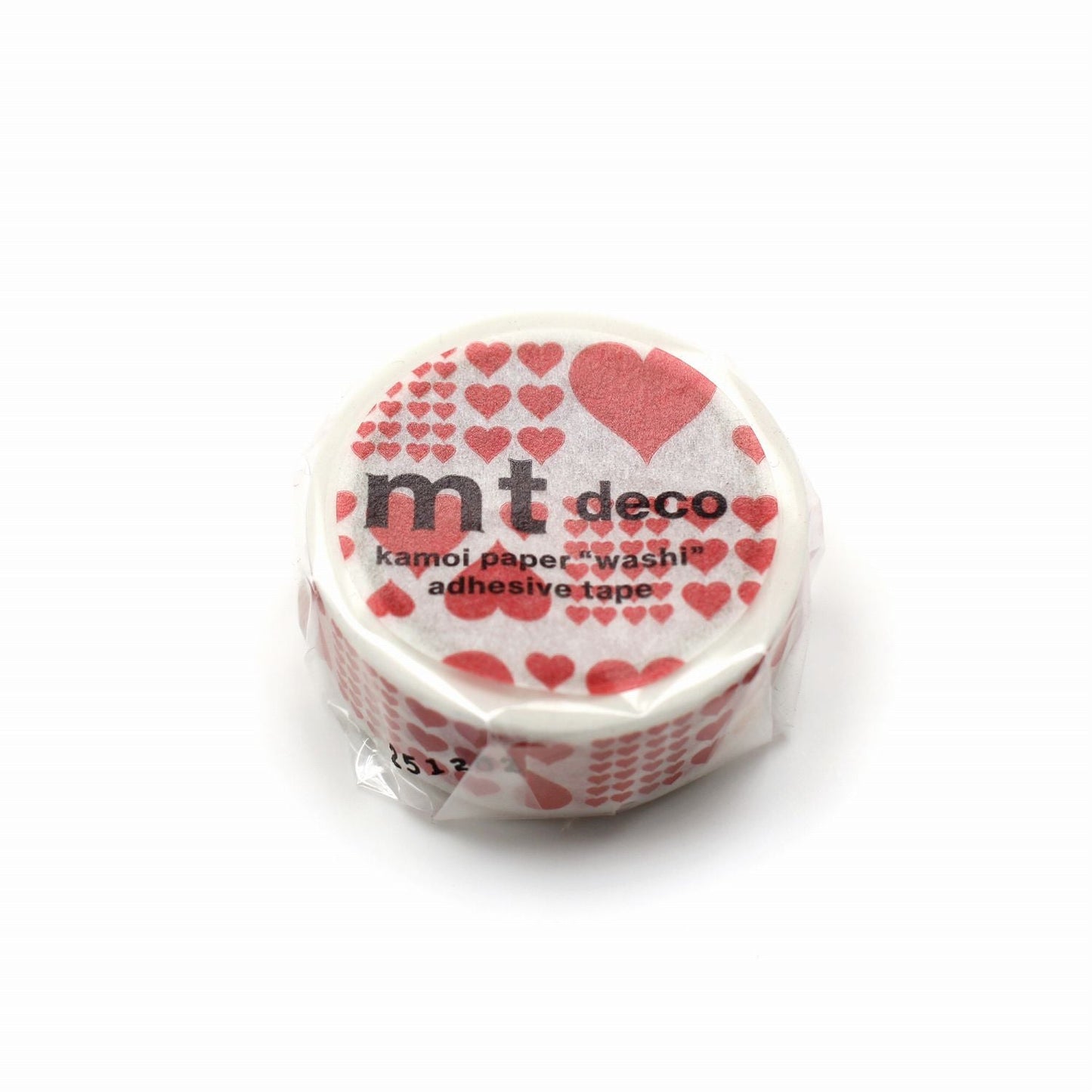 MT 1P Kamoi Washi Tape - Heart Red