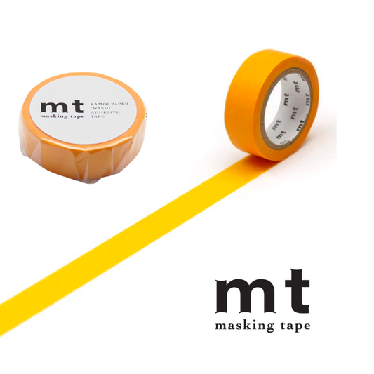 MT Basic Washi Tape - Shocking Orange 7m