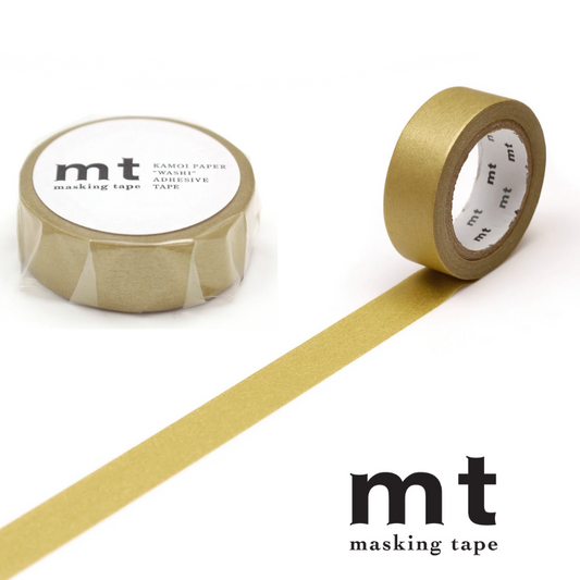 MT Basic Metallic Washi Tape - Gold 7m