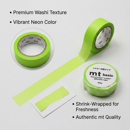 MT 1P Kamoi Washi Tape - Silky Light Green