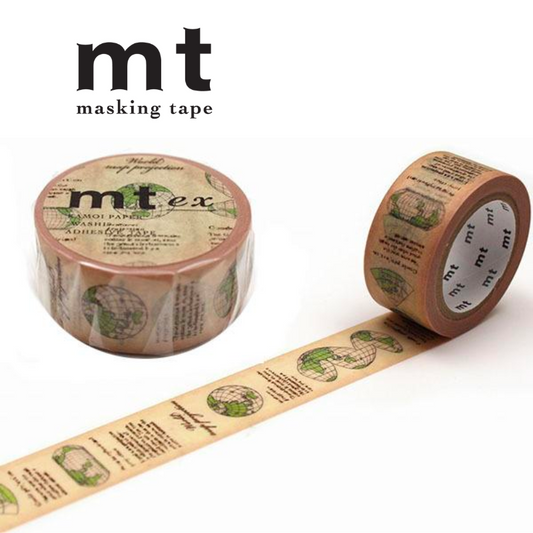 MT EX Washi Tape - Map Projection