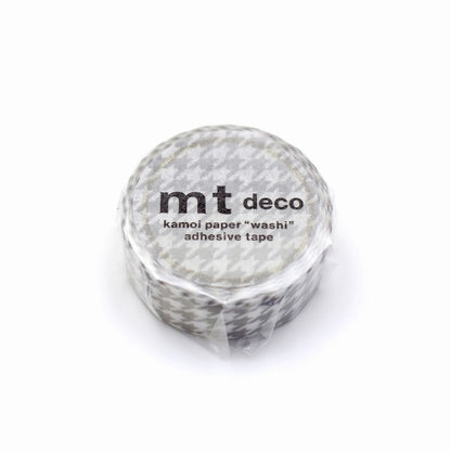 MT 1P Washi Tape - Houndstooth Gray