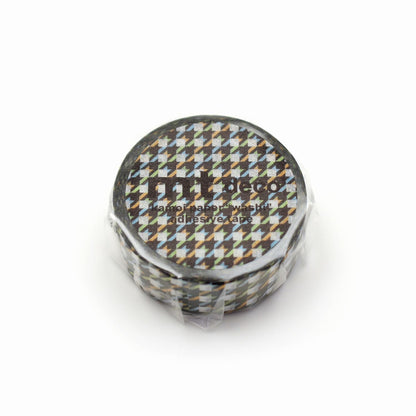 MT 1P Washi Tape - Houndstooth Multicolor