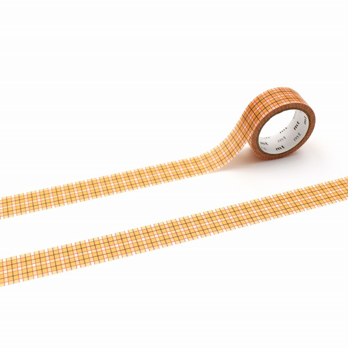 MT 1P Washi Tape - Large Gingham Check Orange